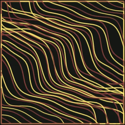 Procedural drawing of watered Valyrian steel, tight alternating dark and light banding rippling across the surface
