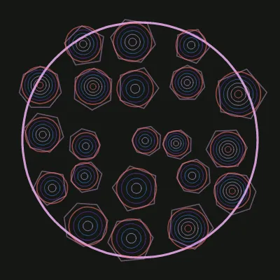 Concentric Growth, sea turtle scute growth rings rendered as generative art on Grovetracks