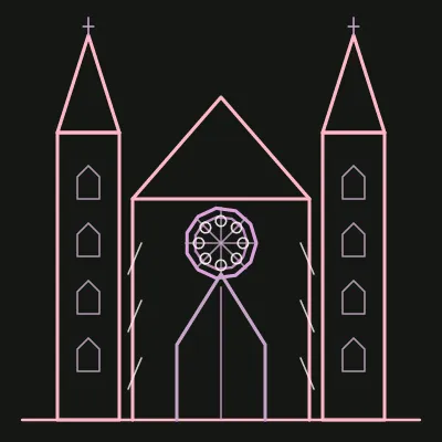Gothic Cathedral Facade